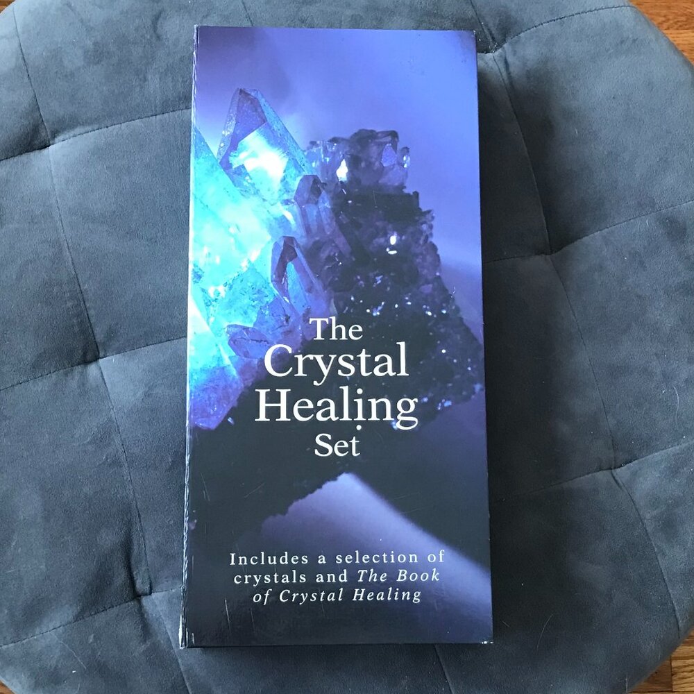 The Crystal Healing Set 6 Crystals & Guidebook Vintage 1997